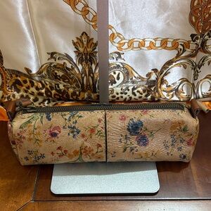 Patricia Nash Floral Tan Wristlet